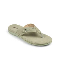 PEPPER Women Textured Laser Cuts T-Strap Flats-picture-0