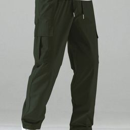 VOOTER Men Relaxed Cargos Trousers-image-21