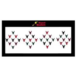 Comet Busters 36 Pcs Reusable Designer Bindis - Multicoloured image 1