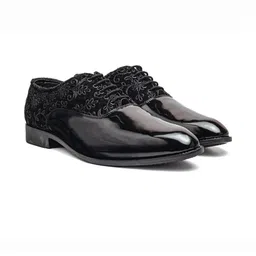 Bold Bunny Men's Embroidery Work Leather Oxfords-picture-36