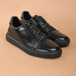 The Brown Hide Men Leather Sneakers-image-88