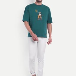 BOLLYWOO.OOO Unisex Typography Bio Finish Applique T-shirt-image-75