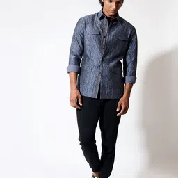 VIVEK KARUNAKARAN Men Open Front Jacket-18