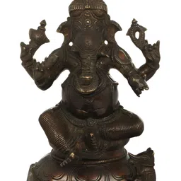 Exotic India Brown Religious Idol Showpiece-image-20