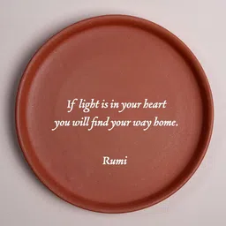 Almiro Tree English Quote - Rumi Terracotta Wall Plate-picture-31