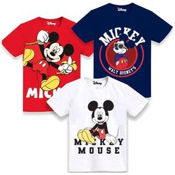 Disney By Miss and Chief Boys 3 Mickey Mouse Printed T-shirt-image-73