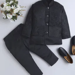 FOURFOLDS Self-Design Single-Breasted 2-Piece Suit-image-63