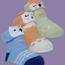 Baby Moo Unisex Kids Cotton Booties-image-35