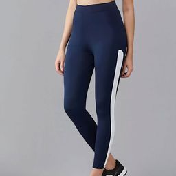 DTR FASHION Colorblocked Mid-Rise Ankle-Length Gym Tights-picture-31