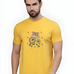 KaamBhari Graphic Printed Round Neck Pure Cotton Regular Fit T-shirt-picture-36