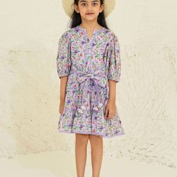 BAESD Floral Print Puff Sleeve Fit & Flare Dress-image-30
