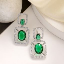 ZENEME Geometric Drop Earrings-image-52