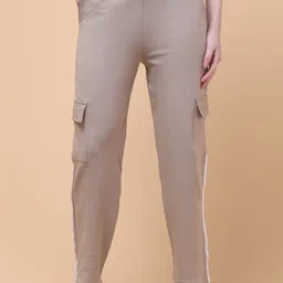 Charitra Women Straight Fit Relaxed Easy Wash Cargos-image-75