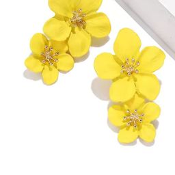 FashionAmora Women Yellow Earrings-picture-2