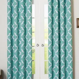 Dekor World Multicoloured Set of 2 Long Door Curtain-27