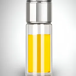 YELONA Transparent & Silver-Toned Single Glass Solid Double Wall Vacuum Water Bottle-picture-38