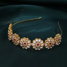 Anouk Women Embellished Kundan Studded Hairband-image-98