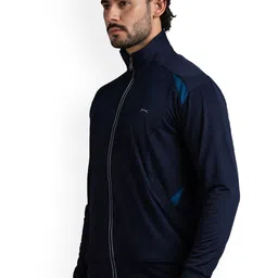 Black Panther Men Polyester Windcheater and Water Resistant Running Open Front Jacket image 4