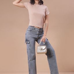 V-Mart Women Vertical Stripes Striped Round Neck Cotton Top-picture-6