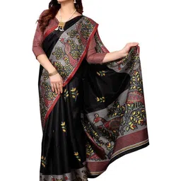 Lookmark Ethnic Motifs Art Silk Bhagalpuri Saree-picture-35