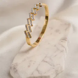 ARTKLIM Women Gold-Plated Bangle-Style Bracelet-9
