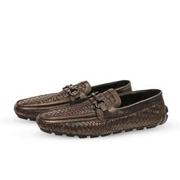 SHUTIQ Men Textured Leather Fashion-image-97
