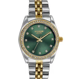 Sonata Women Embellished Dial & Stainless Steel Bracelet Style Straps Watch SP80118BM01-15