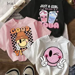 DAMN GUD DG Kids Pack of 3 Printed T-shirt-picture-48