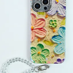 PEEPERLY Floral Printed iPhone 16 Pro Back Case Mobile Accessories-26