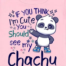 Arvesa I'm Cute See My Chachu Printed Bodusuit image 3