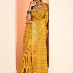 Libas Bandhani Printed Saree with Woven Design Border-image-34