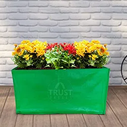 TRUSTBASKET Set Of 5 HDPE Rectangle Grow Bags-1