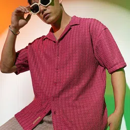 Campus Sutra Men Comfort Opaque Printed Casual Shirt-image-31