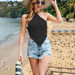 StyleCast Women Solid Tie-Up Neck Acrylic Top-image-92