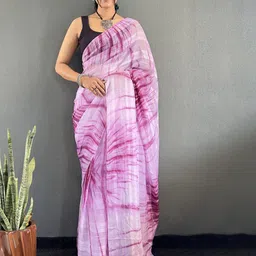 Mitera Tie and Dye Pure Georgette Ready to Wear Saree-image-70