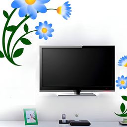 LANSTICK Blue & Green Flower design Wall Sticker-image-63