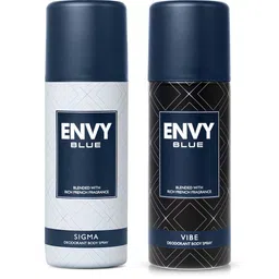 Envy Men Set of Blue Sigma & Blue Vibe Long Lasting Deodorant Spray - 165 ml each-26