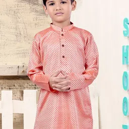 Pehanaava Boys Printed Regular Kurta with Pyjamas image 5