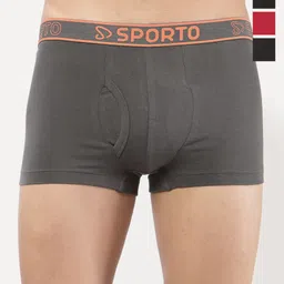Sporto by Macho Pack Of 4 Cotton Breathability Trunk-picture-20