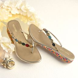 Valentino Women Western - Embellished T-Strap Flats-image-65