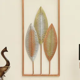 vedas Gold Toned & Silver Toned Textured Metal Wall Decor-image-58
