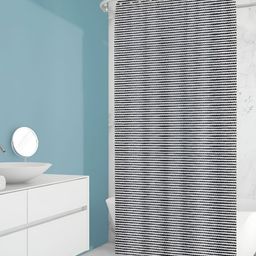 ArtzFolio Black & White Printed Waterproof Shower Curtains-19