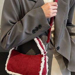 LULU & SKY Colourblocked PU Structured Sling Bag-image-11