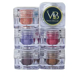 Veoni BELLE Set of 6 Professional Cosmetics Pigment Loose Powder Eyeshadow-6