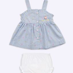 Babys Day Floral Print A-Line Dress-image-36