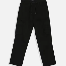 Allen Solly Junior Boys Solid Regular Fit Cargos Trousers-image-30