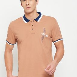 MOUNTAIN COLOURS Men Polo Collar Pockets T-shirt-image-3