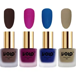 VOLO Set Of 4 Velvet Matte Nail Polish - 8 ml Each - 2 - 14 - 19 - 37-image-97