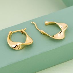 Kushal's Fashion Jewellery Gold-Plated Hoop Earrings-36