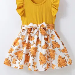 Mark & Mia Floral Print Flutter Sleeve Fit & Flare Dress-image-36